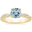 18K Yellow Gold Petite Luxe Twisted Vine Diamond Ring (1/4 ct. tw.), smalltop view