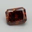 7.55 Ct. Fancy Deep Orange Radiant Lab Grown Diamond