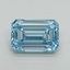 4.22 Ct. Fancy Intense Blue Emerald Lab Grown Diamond