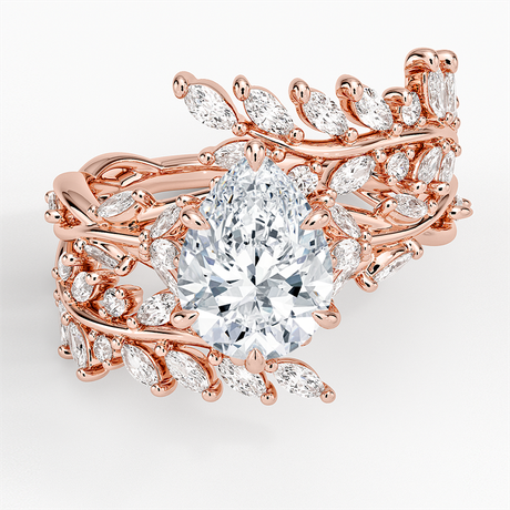 14K Rose Gold Secret Garden Wrap Diamond Ring