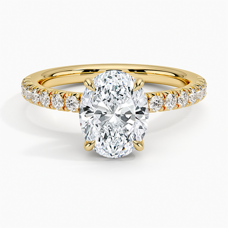 18K Yellow Gold Adorned Amelie Diamond Ring