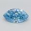 0.70 Ct. Fancy Vivid Blue Marquise Lab Grown Diamond
