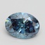 2.03 Ct. Fancy Vivid Blue Oval Lab Grown Diamond