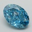 4.81 Ct. Fancy Vivid Blue Oval Lab Grown Diamond