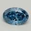 1.30 Ct. Fancy Vivid Blue Oval Lab Grown Diamond