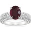 18K White Gold Ellora Diamond Ring with Luxe Sienna Diamond Ring (5/8 ct. tw.)
