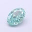1.02 Ct. Fancy Vivid  Green Oval Lab Grown Diamond