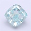 2.02 Ct. Fancy Intense Green Cushion Lab Grown Diamond
