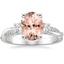 18K White Gold Petite Twisted Vine Three Stone Diamond Ring (2/5 ct. tw.), smalltop view