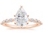 14K Rose Gold Marseille Half Coverage Diamond Ring (1/4 ct. tw.), smalltop view