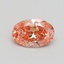 0.91 Ct. Fancy Vivid Pink Oval Lab Grown Diamond