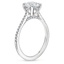 18K White Gold Luxe Dawn Diamond Ring, smallside view