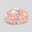 1.07 Ct. Fancy Vivid Pink Oval Lab Grown Diamond