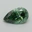 2.17 Ct. Fancy Vivid Pacific Green Pear Lab Grown Diamond
