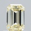 0.74 Ct. Fancy Yellow Emerald Lab Grown Diamond