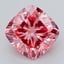 2.65 Ct. Fancy Vivid Pink Cushion Lab Grown Diamond