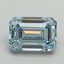 1.50 Ct. Fancy Intense Blue Emerald Lab Grown Diamond