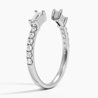 Zora Baguette Diamond Open Ring (1/3 ct. tw.) in Platinum