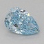 1.10 Ct. Fancy Vivid Blue Pear Lab Grown Diamond