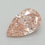 0.82 Ct. Fancy Vivid Pink Pear Lab Grown Diamond