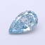 1.02 Ct. Fancy Vivid Blue Pear Lab Grown Diamond