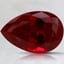 12x8.1mm Pear Lab Grown Ruby