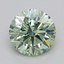 0.58 Ct. Fancy Vivid  Green Round Lab Grown Diamond