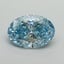 10.02 Ct. Fancy Vivid Blue Oval Lab Grown Diamond