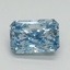 1.53 Ct. Fancy Vivid Blue Radiant Lab Grown Diamond