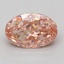 7.10 Ct. Fancy Vivid Pink Oval Lab Grown Diamond