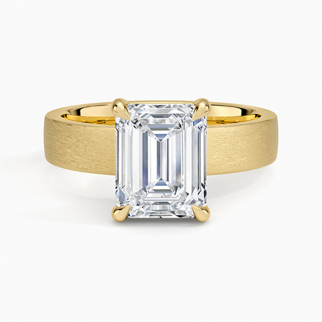 Peyton 4mm Satin Finish Solitaire Ring