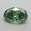 1.14 Ct. Fancy Vivid Green Oval Lab Grown Diamond