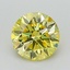 1.04 Ct. Fancy Intense Yellow Round Lab Grown Diamond