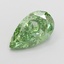 2.01 Ct. Fancy Vivid  Green Pear Lab Grown Diamond