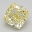 1.26 Ct. Fancy Intense Yellow Cushion Lab Grown Diamond