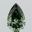 2.10 Ct. Fancy Vivid  Green Pear Lab Grown Diamond