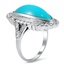 The Maisami Ring, smalltop view on a hand