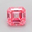 1.03 Ct. Fancy Vivid Pink Asscher Lab Grown Diamond