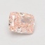 0.71 Ct. Fancy Vivid Pink Cushion Lab Grown Diamond