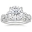 18KW Moissanite Luxe Willow Bridal Set (1/2 ct. tw.), smalltop view