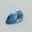 1.02 Ct. Fancy Vivid Blue Pear Lab Grown Diamond