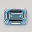 1.04 Ct. Fancy Intense Blue Emerald Lab Grown Diamond