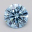 0.70 Ct. Fancy Vivid  Blue Round Lab Grown Diamond