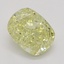 0.80 Ct. Fancy Yellow Cushion Diamond