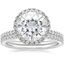 18KW Moissanite Waverly Diamond Bridal Set (2/3 ct. tw.), smalltop view