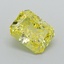 0.81 Ct. Fancy Vivid Yellow Radiant Lab Grown Diamond