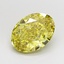 2.59 Ct. Fancy Intense Yellow Oval Lab Grown Diamond
