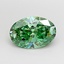 2.07 Ct. Fancy Vivid Green Oval Lab Grown Diamond