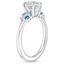 Platinum Mazarine Ring, smallside view