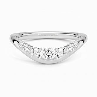 Rosalie Sculptural Contour Lab Diamond Ring (1/3 ct. tw.) in 14K White Gold